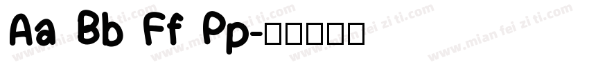 Aa Bb Ff Pp字体转换
